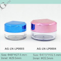 AG-LN-LP0003 AGPM Plastic Round Special Lid Loose Powder Cosmetic Case